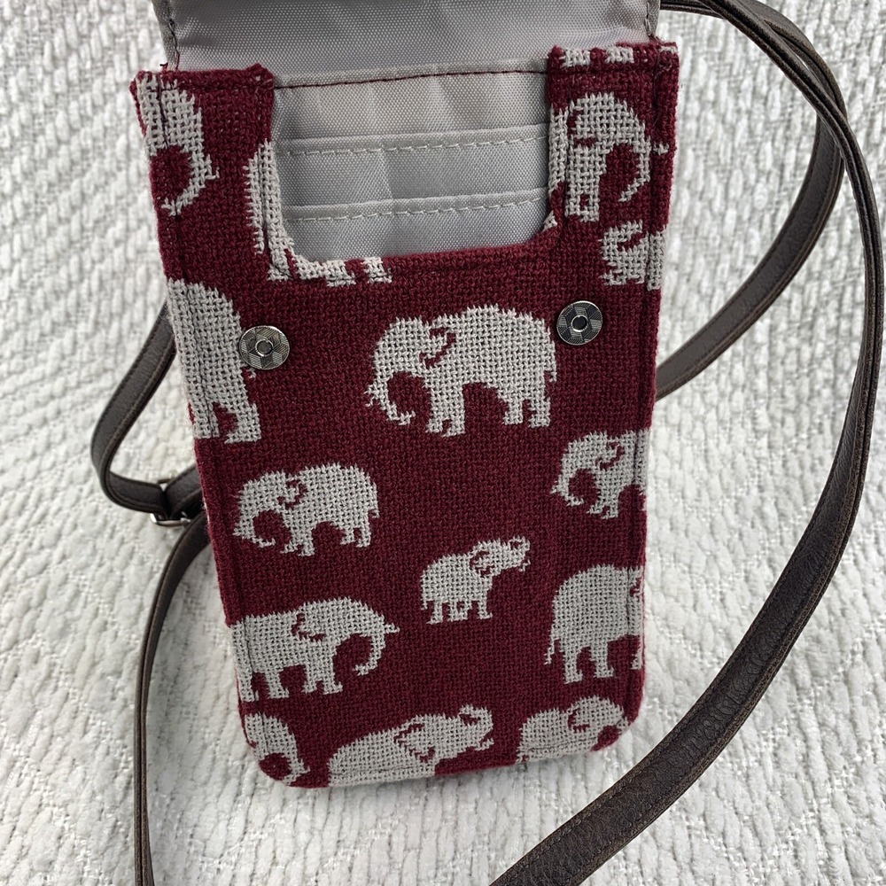 ThirtyOne Elephant Call Me Crossbody Cell Phone Credit‎ Card Wallet Purse Safari - Picture 12 of 16